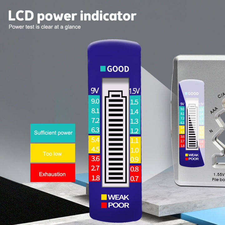 pcbfun-เครื่องทดสอบแบตเตอรี่แลปทอป-aa-aa-b-checker-ทดสอบแบตเตอรี่-b-attery-แบบดิจิทัลสำหรับเซลล์ปุ่ม-aaa-c