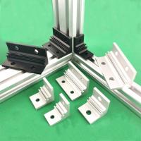 1PC 2020 Aluminum Profile Right Angle Corner Bracket 3030 4040 2040 3060 4080 Silver or Black  Connector Hand Tool Parts Accessories