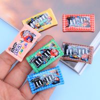 ♧✑ 6pcs Miniature Dollhouse Resin 1/6 Scale Candy Snack Bag Model Pretend Play food for barbies blyth Play Kitchen Decor Toys