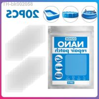 ✉♨✳ 10/20pcs Nano Repair Patch Swimming Pool Water Pad Tent Waterproof Special Adhesive Outdoor Swimming Ring Repair Patch