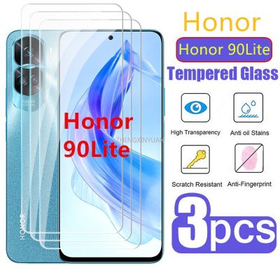 (ขายดี) 1-3ชิ้นฟิล์มกระจกเทมเปอร์ Honor 90ป้องกันหน้าจอขนาดเล็กสำหรับ Honor90Lite Honor 90Lite ฟิล์มป้องกันชัดเจนแบบ HD ฟิล์มกันรอยด้านหน้า