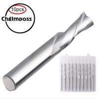 ChgImposs เครื่องมือสำหรับงานไม้ใบเลื่อยเกลียวสองด้าน10ชิ้นบิตส์เตอร์หัวแบนเหล็กทังสเตน