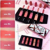 โนโว novo limited edition mini lipsticks หัวจรวด เนื้อแมท ลิปสติก *1เซต