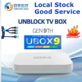 UBOX9 PRO MAX stable media player AI VOICE Dual wifi 4GB64GB Hot in Singapore Japan Korea USA EURO TW HK MY TH ID 1 year local warranty. 