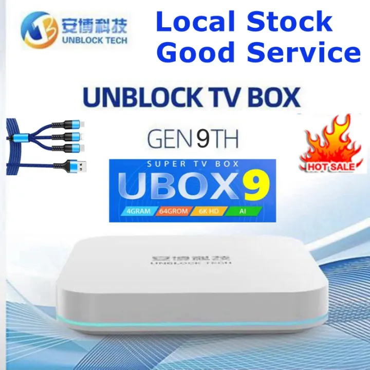 UBOX9 PRO MAX stable media player AI VOICE Dual wifi 4GB64GB Hot in Singapore Japan Korea USA EURO TW HK MY TH ID 1 year local warranty