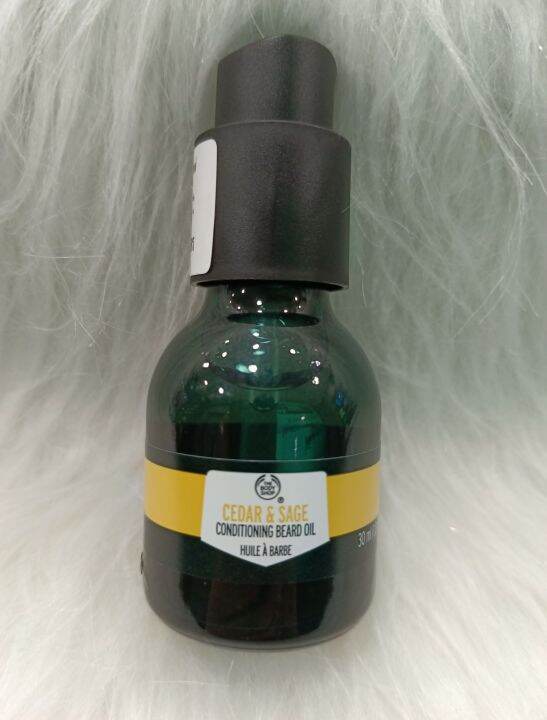 THE BODY SHOP CEDAR & SAGE CONDITIONING BEARD OIL 30ML Lazada.co.th