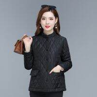 ✲❀ Little mother qiu dong outfit short light-weight small cotton-padded jacket 40 50 brim middle-aged and old women ao son cotton-padded clothes fashion