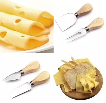 Stainless Steel Butter Cutter Cheese Cheese Four Corner Cutter Butter  Coated Spatula Cutter Baking Scraper 