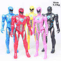 ToyStory 5Pcs A Set 16Cm The Power Rangers Generation 2 Super Army Mech With Light Mobility Dolls Around The Film Warrior D Model PVC Ranger Action Figure Collecting Gifts