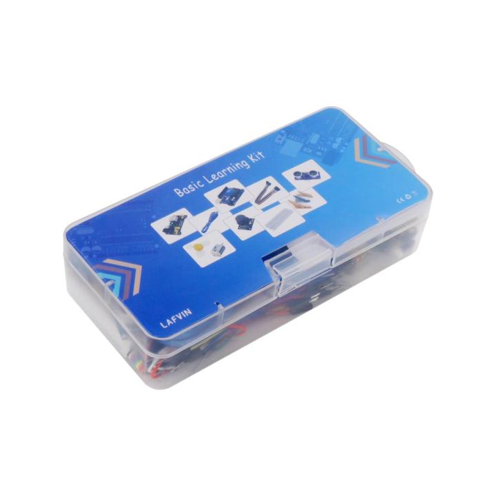 hot-on-sale-fuchijin77-lafvin-สำหรับ-arduino-สตาร์ทเตอร์พื้นฐานสำหรับ-r3-uno-พร้อมเบรดบอร์ดตัวต้านทานแอลอีดีสายจัมเปอร์และกำลังไฟ