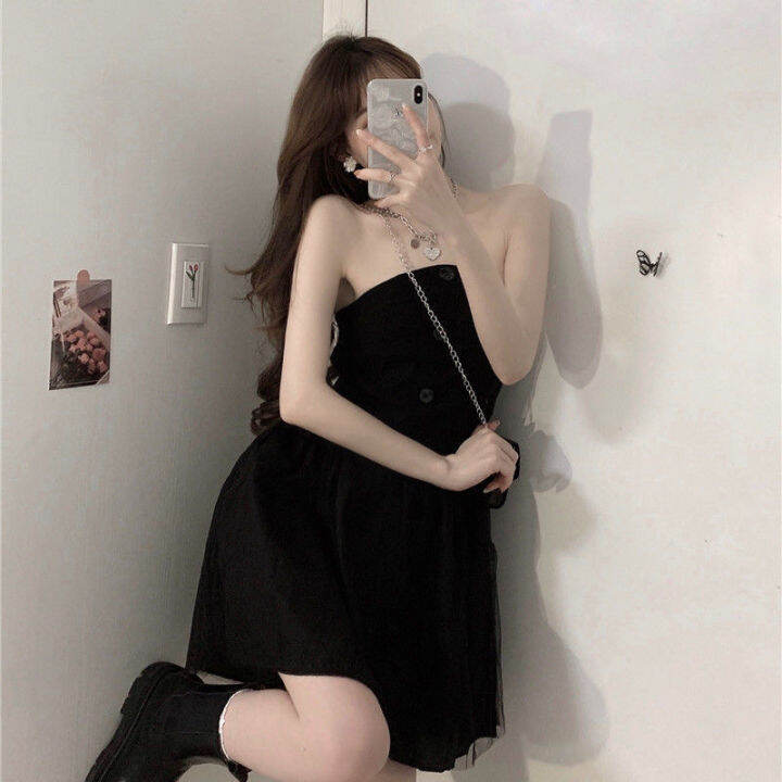 dm-ผู้หญิงภาษาฝรั่งเศสคำชุดสไตล์คอเสื้อคอยาวเสื้อ-sundress