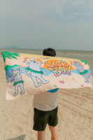 CuteBoy Shop   ผ้าขนหนู Polyester ลาย CuteBoy On The Beach Towel