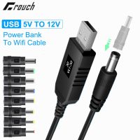 【YF】 USB To Cable 5V 12V 9V Boost Converter 8 5.5x2.5mm Jack Up Wifi Bank Router