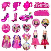 MA1MBB Pink Barbie Aluminum Film Balloon High Heels Girl Foil Doll Birthday Party Baby Shower Princess Theme Decor