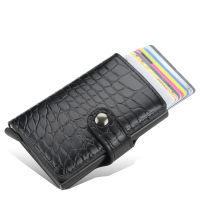 New Credit ID Card Holder Wallet Aluminum Slim Pop UP Wallet for Men Women RFID Blocking Cardholder Minimalist Wallet