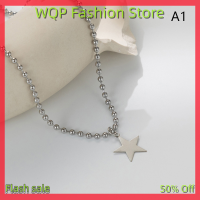 WQP Fashion Store สร้อยคอจี้รูปดาวสุดสร้างสรรค์สำหรับผู้ชายและผู้หญิง,ลดกระหน่ำสำหรับฮิปฮอปเครื่องประดับแฟชั่นสไตล์เกาหลี