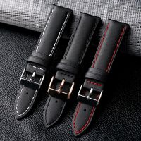 Suitable For Handmade Carbon Fiber Genuine Leather Strap 20 22MM Black Super Soft Wear-Resistant Nylon Pattern Women