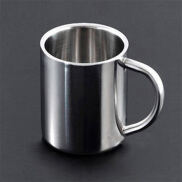 Ca inox có quai uống nước, súc miệng