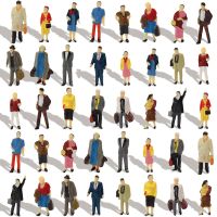 40pcs HO Scale 1:87 Standing People Figures Passengers 20 Different Poses Model Railway Layout P8712