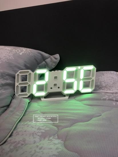 Đồng hồ điện tử 3d để bàn hoặc treo tường - báo thức & đo nhiệt độ - tn828 - ảnh sản phẩm 2