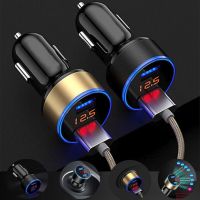 Car Charger Dual USB LED Digital Display Quick Charge 5V 3.1A Dual USB Car-charger Adapter Fast Charging Mobile Phone Chargers