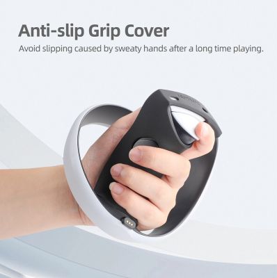 ”【；【-= Silicone Handle Protective Cover For PS VR2 Handle Silicone Anti-Slip Pad Playstation VR2 Anti-Throw Cover VR Accessories