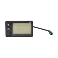 S866 Electric Bike LCD Display E-Bike Electric Scooter Display Meter Control Panel with Waterproof Plug