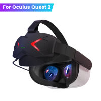 สายรัดศีรษะแบบชาร์จไฟได้สำหรับ Oculus Quest 2สายรัดชุดหูฟังพร้อมอุปกรณ์เสริม Quest 2 VR