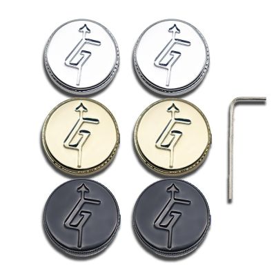 2 Pcs Gretsch 6mm Split Shaft Guitar Knobs  With “G” Logo Chrome/Black /Gold Guitar Bass Accessories