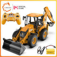 LICONUSEA E589 1:20 RC รถขุดรถบรรทุก11CH 2.4กรัมรถควบคุมระยะไกล Bulldozer รถตักวิศวกรรมก่อสร้างรถบรรทุกยานพาหนะรุ่นของเล่นที่มีแสงเสียงสำหรับเด็กผู้ชาย