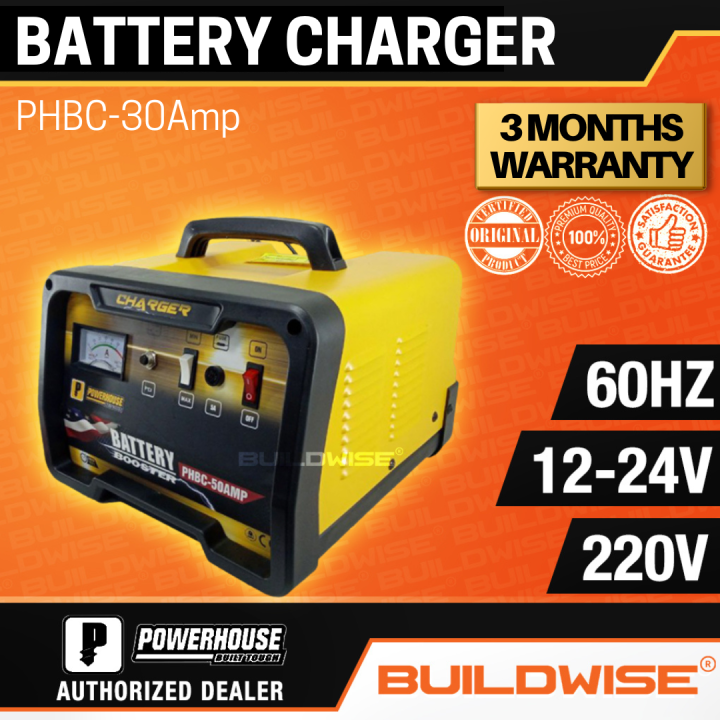 Powerhouse Battery Charger PHBC30Amp「BUILDWISE®」 Lazada PH