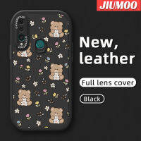 เคส JIUMOO สำหรับ Huawei Y9นายก2019 P Smart Z Honor 9X เคสการ์ตูนน่ารักลายหมีดีไซน์ใหม่กันกระแทกเคสใส่โทรศัพท์หนังแฟชั่นซิลิโคนนิ่มเลนส์กล้องถ่ายรูปเคสป้องกันรวมทุกอย่าง