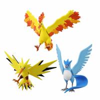 TOMY Tomi 4-11CM Pokémon Cartoon Anime PVC Charizard Phoenix Frozen Bird Sun God Beast Super Dream Hand Model Movable Toy Gift