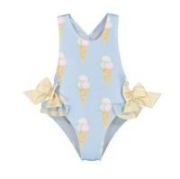 Baby Girl Beautiful Swimming Wear Suits Flamingo Ice cream Bear Giraffe Cute Print Swimwear Children Swimsuits E10002