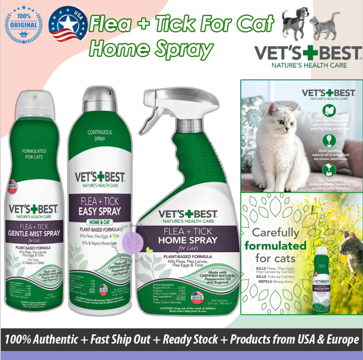 (No COD) USA Product Vet's Best Flea & Tick Home Spray for Cat Flea
