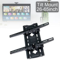 Universal Load-Bearing 60KG Adjustable TV Wall Mount Bracket Flat Panel TV Frame Support 15 Degrees Tilt With Level Fit For 26 - 65 Inch LED Monitor