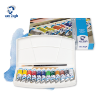 VAN GOGH สีน้ำ 12  สีหลอด 10 ml. (water colour plastic set ) 1 ชุด