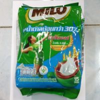 Milo ไมโล แอคทิฟ-โก 3อิน1 (แพ็ค 15)ลอตใหม่น้ำตาลลดลง30%