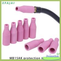 SFAJAI ใหม่ ปลายไฟฉาย ถ้วยครอบหัวฉีด อุปกรณ์ปืนเชื่อม แก๊ส MIG/MAG MB15AK หัวฉีดเซรามิค