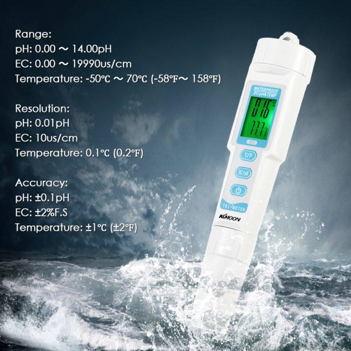 kkmoon-ปากกาวัดคุณภาพน้ำ-3-in-1-ค่า-ph-amp-ec-amp-temp