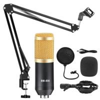 BM 800 Studio Microphone Condenser Microphone Vocal Record KTV Karaoke BM800 microfono For Radio Braodcasting Singing Mic Holder