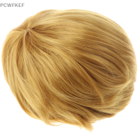 PCWFKEF 30cm/11.8 "ตัวละครอะนิเมะ Uzumaki Naruto synthetic YELLOW hair costume คอสเพลย์