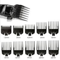 【CC】 10Pcs/Set Hair Combs Guide 1.5-25mm Plastic Trimmer Guards Barber Parts Tools