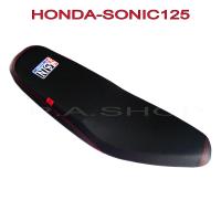 เบาะแต่ง เบาะปาด เบาะรถมอเตอร์ไซด์สำหรับ HONDA-SONIC125 หนังด้าน ด้ายแดง