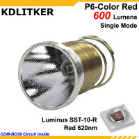 KDLITCHES P6-COLOR Luminus SST-10-R Red 620nm 600 Lumens 3V - 9V 1-mode OP P60 Drop-in