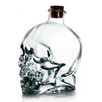 Skull ขวดไวน์ Creative คนโทไวน์ไวน์ปิดผนึกกระจกเก็บไวน์ Brewed ขวดขวดคริสตัล Skull หัวขวด