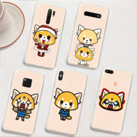 BY3 Aggretsuko อ่อนนุ่ม โปร่งใส เคสโทรศัพท์ หรับ Samsung A34 M52 A04 M30S A23 M23 M53 M21 A54 M30 A40S A9 A14 A04S M33 Plus