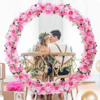 Artificial Flowers Row Arch DIY Wedding Birthday Party Home rose peony Wall Background Banquet Table Arrangement Decoration