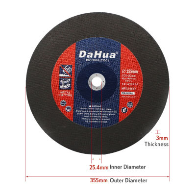 DaHua 14 inch Cut Off Wheel Disc for Metal 355mm Abrasive Cutting Blades