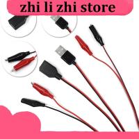 zhilizhi Store USB Alligator Clips Crocodile Wire Male female to USB Detector DC Voltage Ammeter Capacity Power Meter Monitor